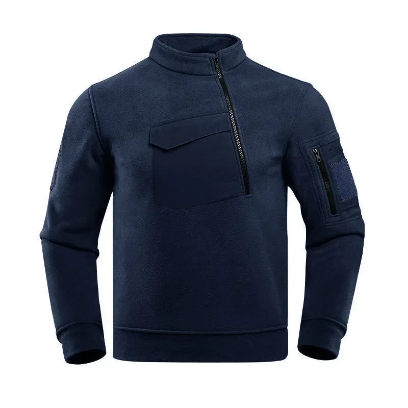 TaktikFleece – Herren Taktische Fleecejacke mit Halbreißverschluss