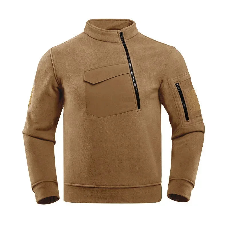 TaktikFleece – Herren Taktische Fleecejacke mit Halbreißverschluss