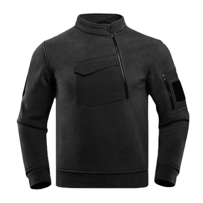 TaktikFleece – Herren Taktische Fleecejacke mit Halbreißverschluss