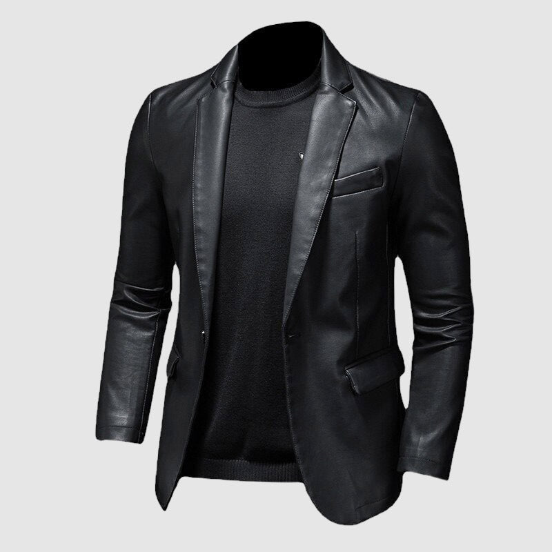 LederLux – Elegante Lederjacke mit edlem Design