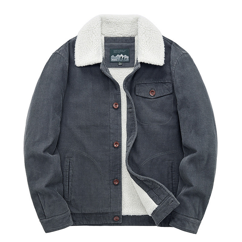 Ultrasoft Teddy-Jacke mit elegantem Kragen für Herren