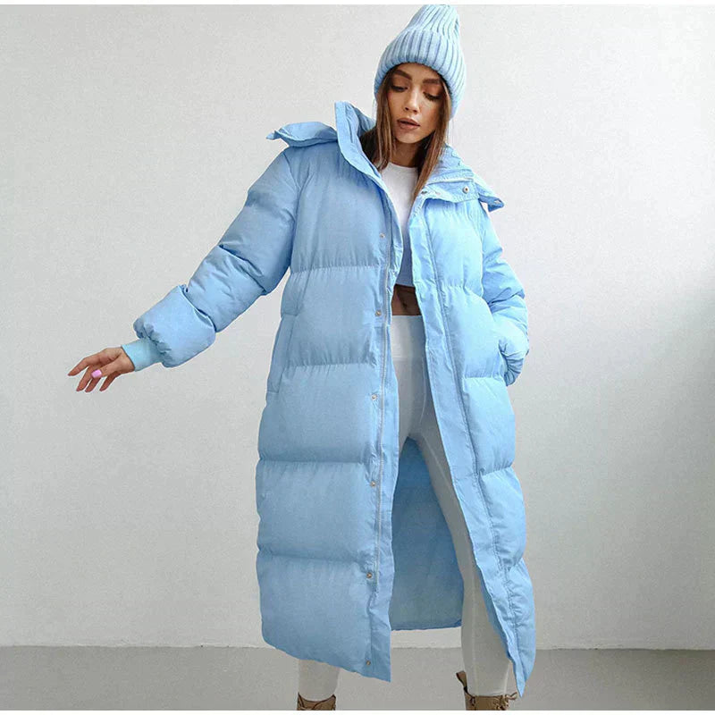 ArcticGuard – Lange Wattierte Winterjacke