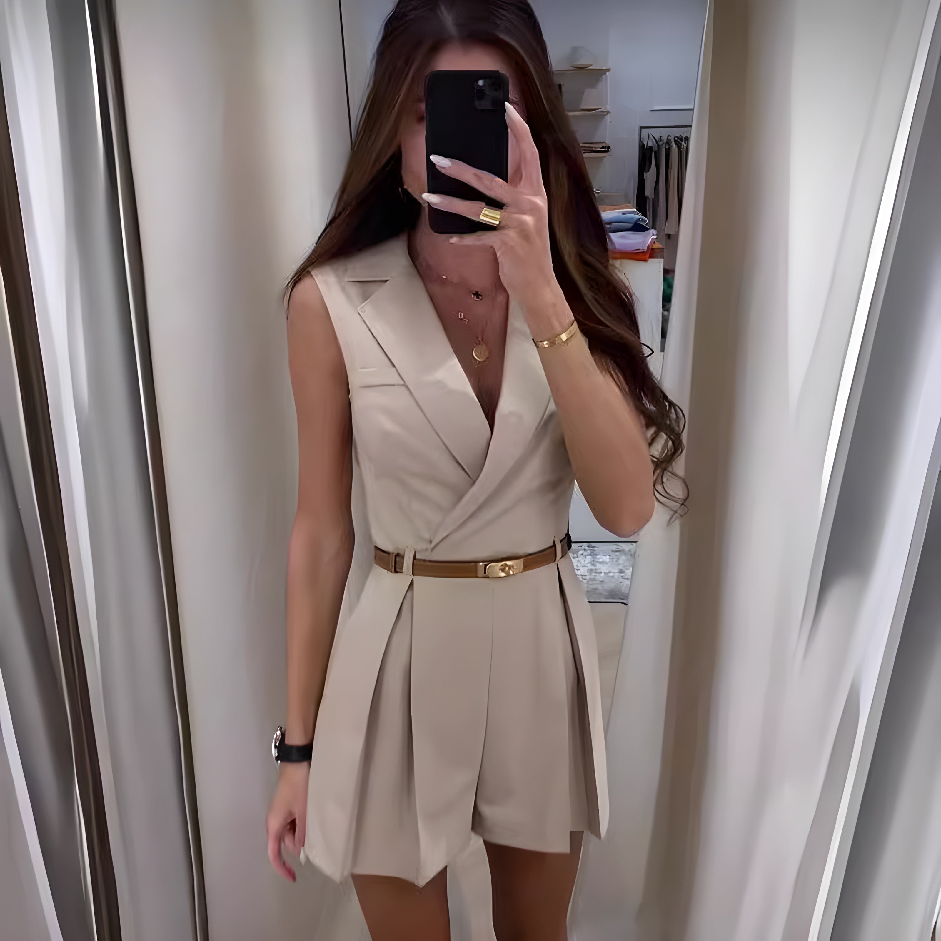 Serena™ - Eleganter ärmelloser Jumpsuit für einen raffinierten Look