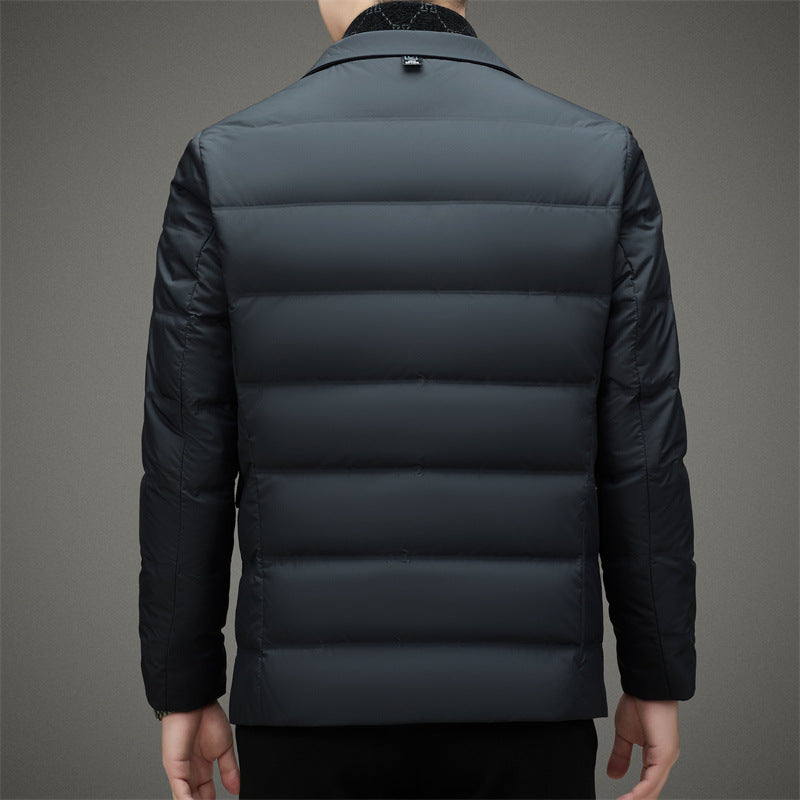 Ronald - Klassische Herren-Winterjacke mit Anzugkragen