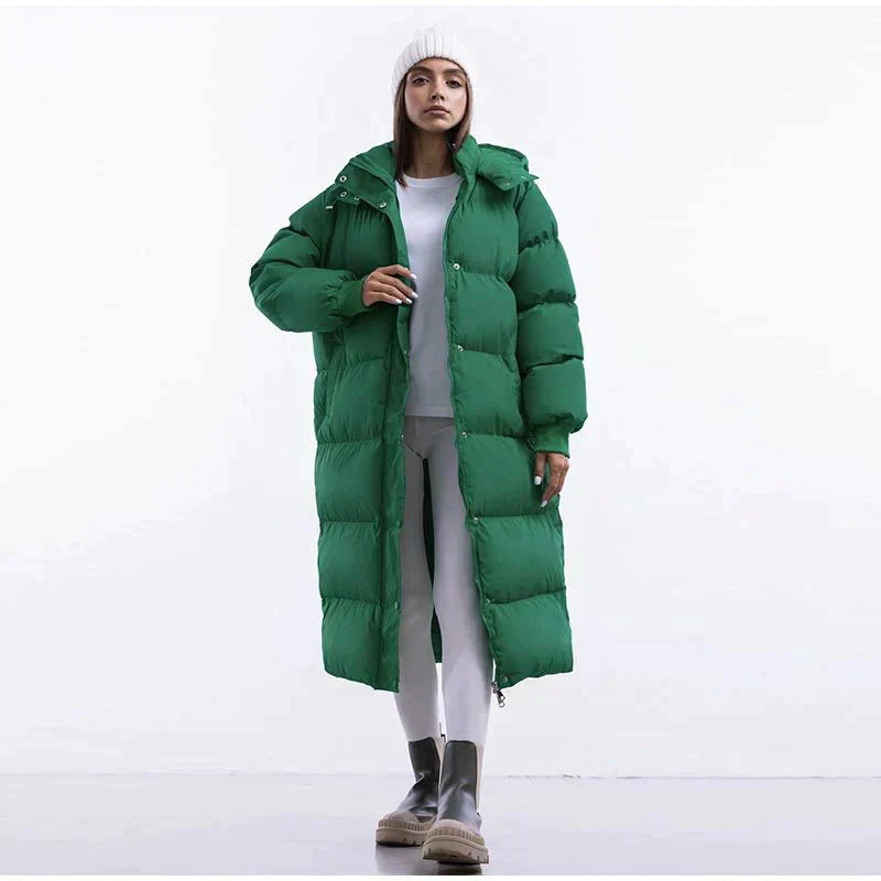 ArcticGuard – Lange Wattierte Winterjacke