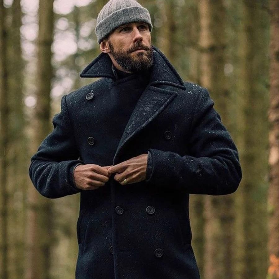 WinterEleganz - Edler Wollmantel für Herren