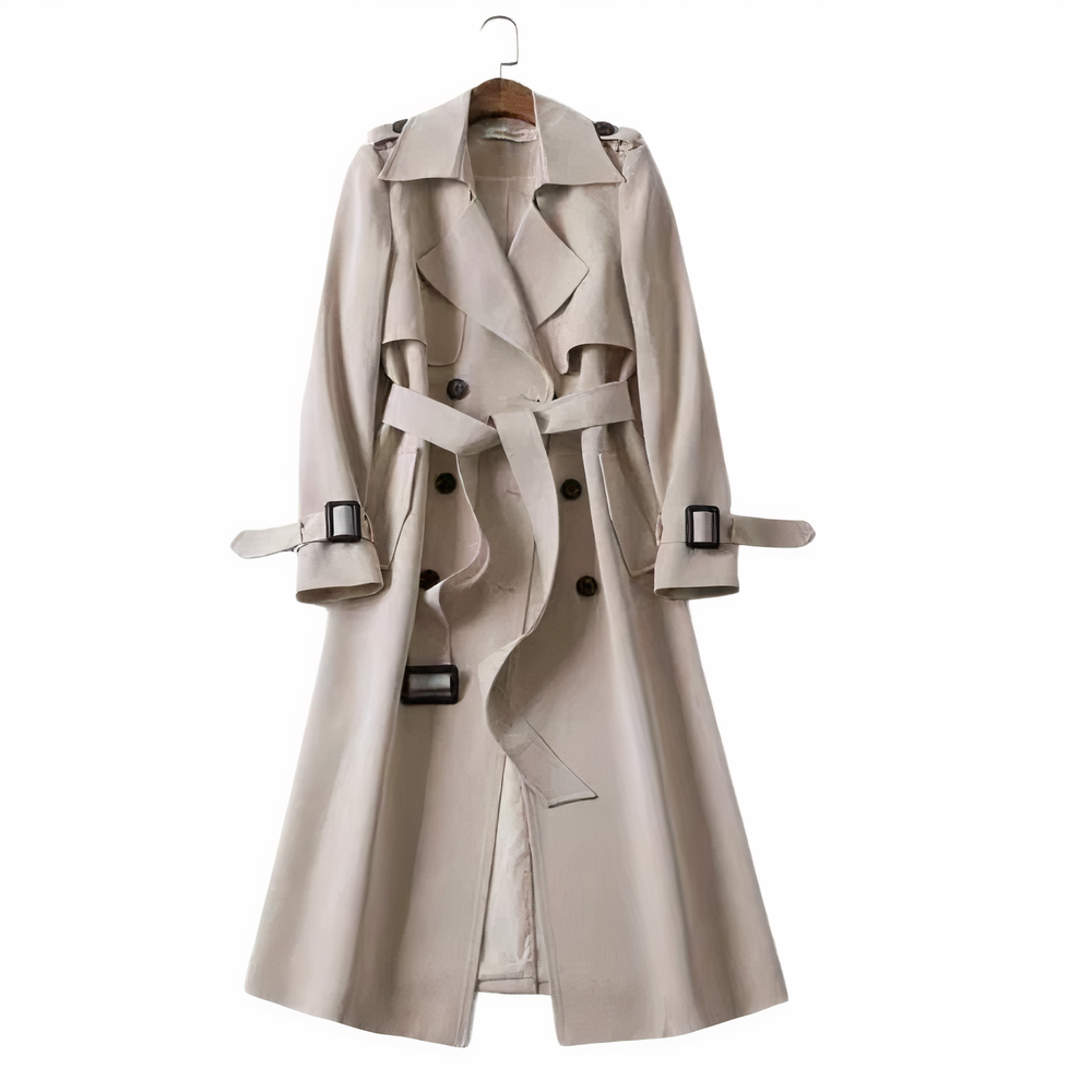 StilWelle - Überragender Knie-Trenchcoat mit Zeitloser Eleganz