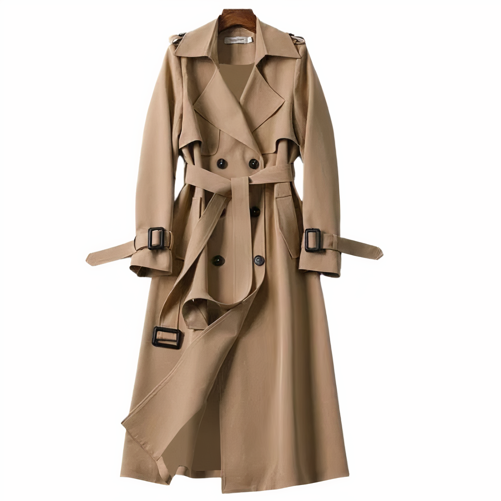 StilWelle - Überragender Knie-Trenchcoat mit Zeitloser Eleganz