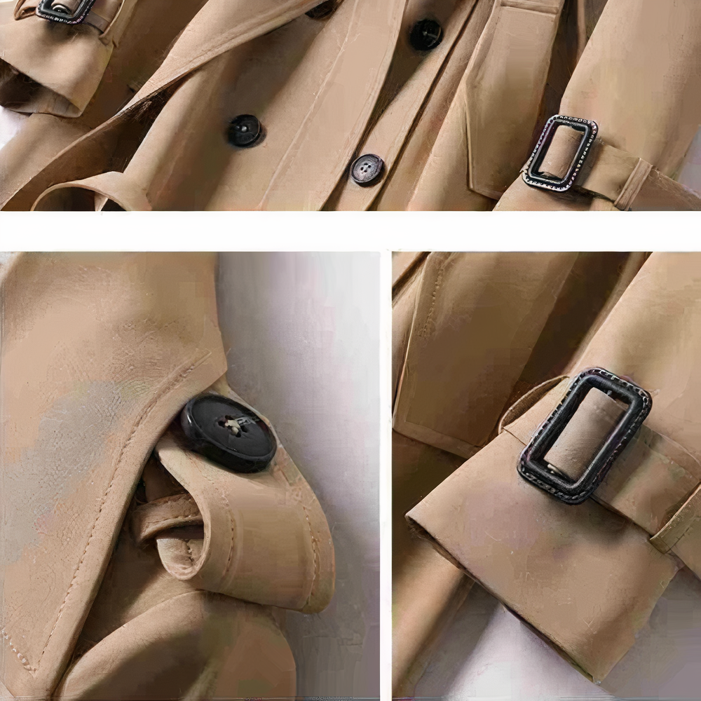 StilWelle - Überragender Knie-Trenchcoat mit Zeitloser Eleganz