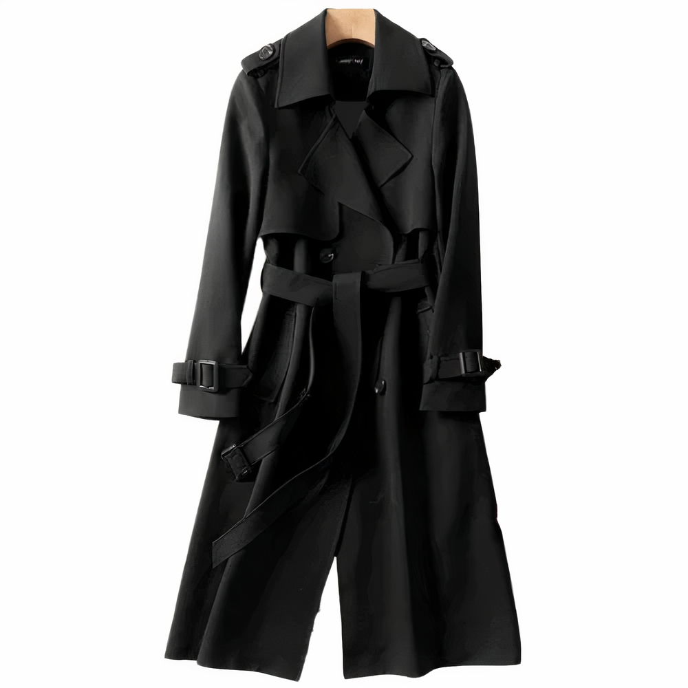 StilWelle - Überragender Knie-Trenchcoat mit Zeitloser Eleganz