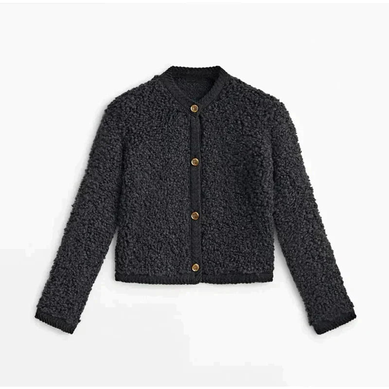 TeddyWärme – Kuschelige Teddy-Strickjacke