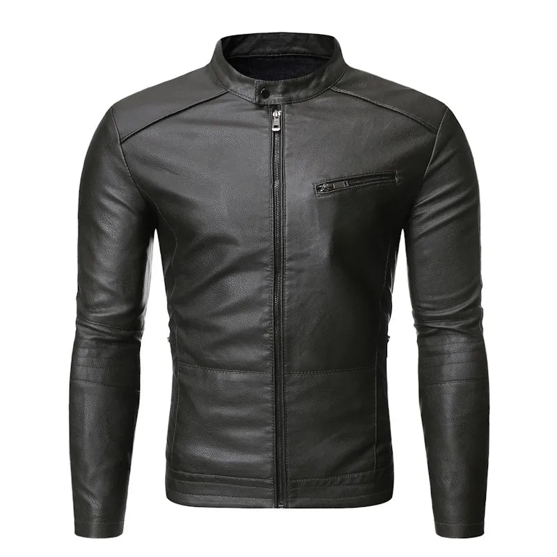 UrbanEdge – Klassische Herren-Lederjacke