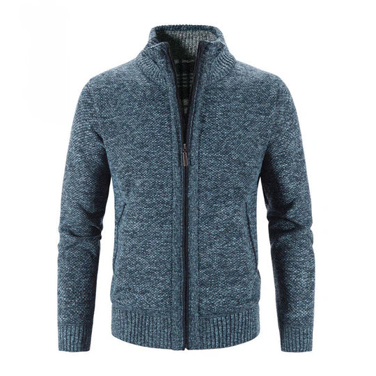 Hochwertige gestrickte Baumwollfleecejacke - weich und bequem für einen lässig eleganten Stil
