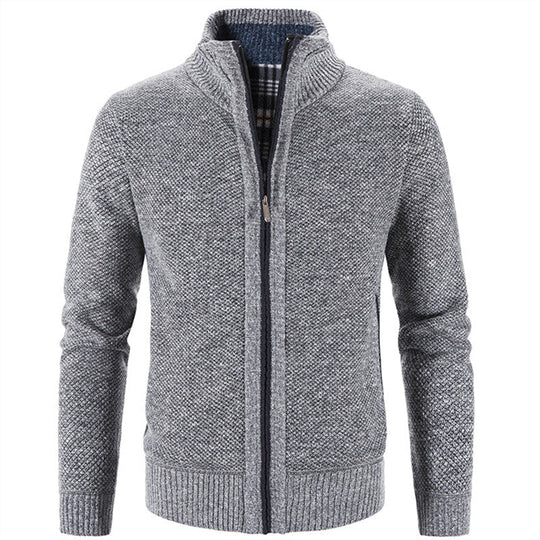 Hochwertige gestrickte Baumwollfleecejacke - weich und bequem für einen lässig eleganten Stil