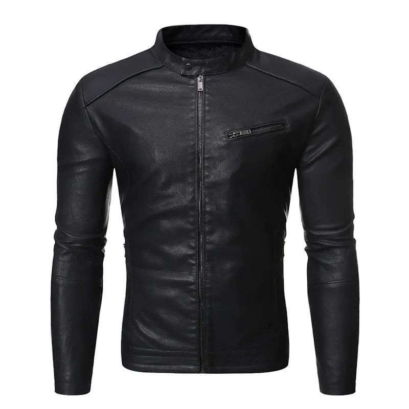 UrbanEdge – Klassische Herren-Lederjacke