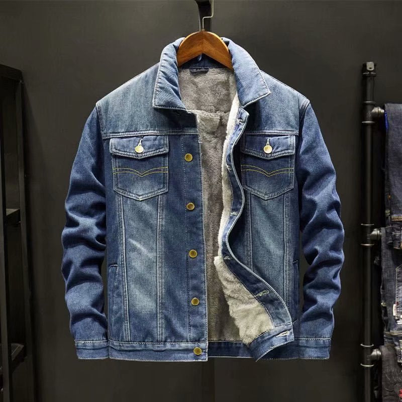 FrostDenim – Winter-Herren-Denimjacke für robusten Stil