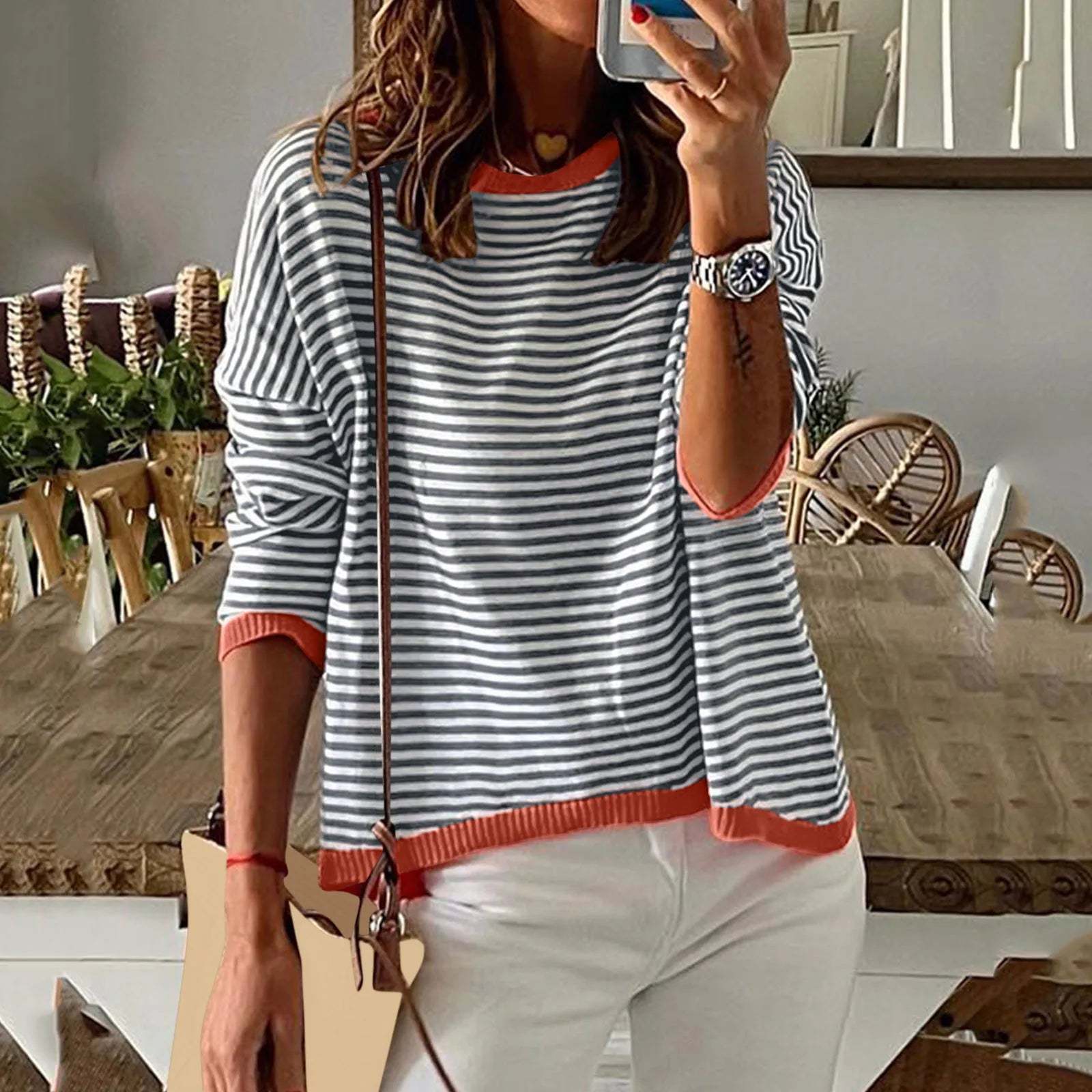 Charlotte – Gestreifter Pullover