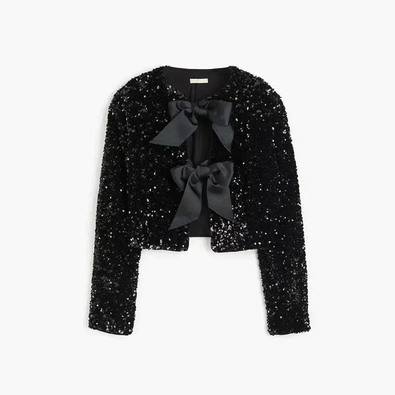 GlimmerGlam – Modische Sparkling-Jacke