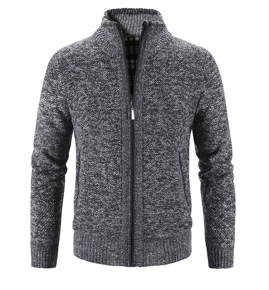 Hochwertige gestrickte Baumwollfleecejacke - weich und bequem für einen lässig eleganten Stil