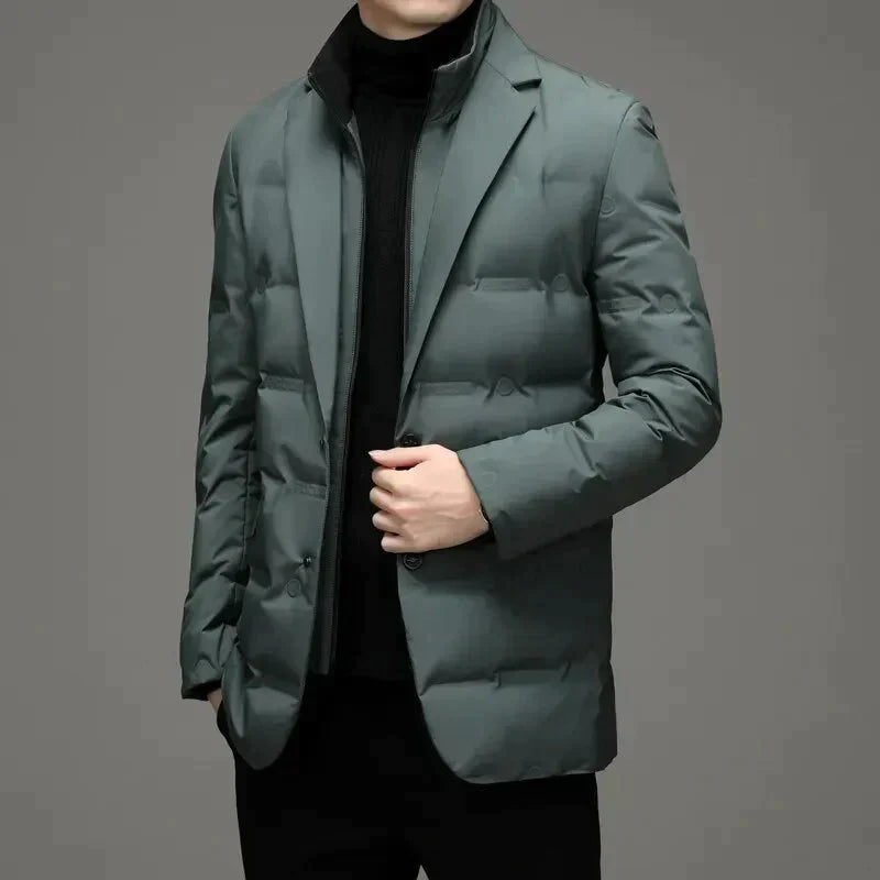 WinterEleganz - Zwei-Teilige Warme Männerjacke