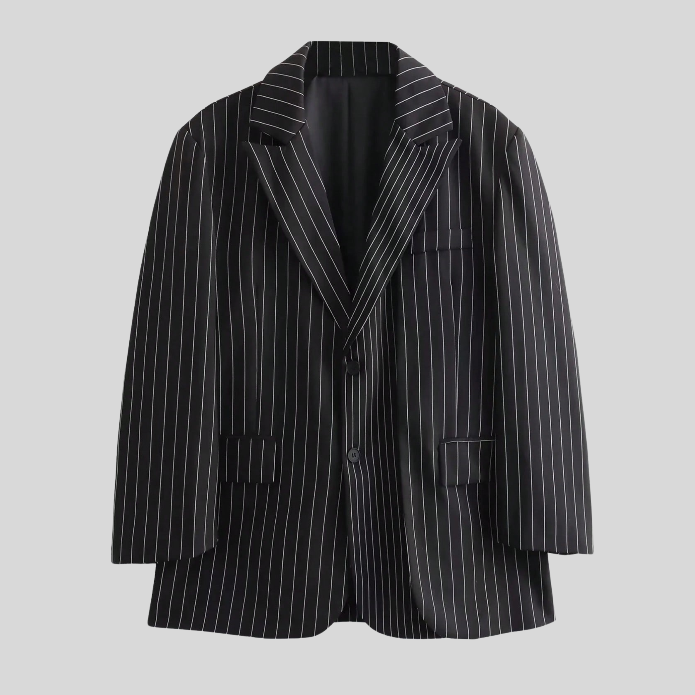 StreifenBlazer – Gestreifter Mode-Blazer