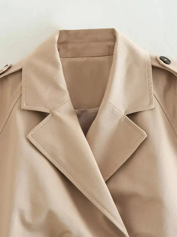HimmelGlanz - Exklusive Cropped Trenchcoat Jacke für Damen