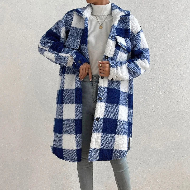 Giovana | Elegante Kariertes Fleece-Jacke
