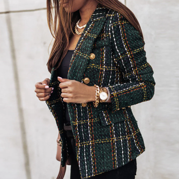 Nienke - Schicker Karierter Blazer