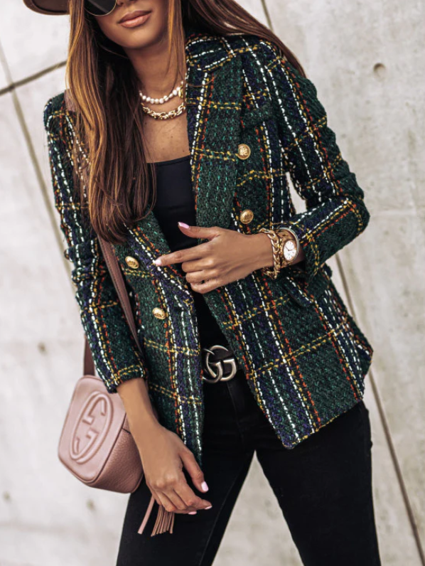 Nienke - Schicker Karierter Blazer