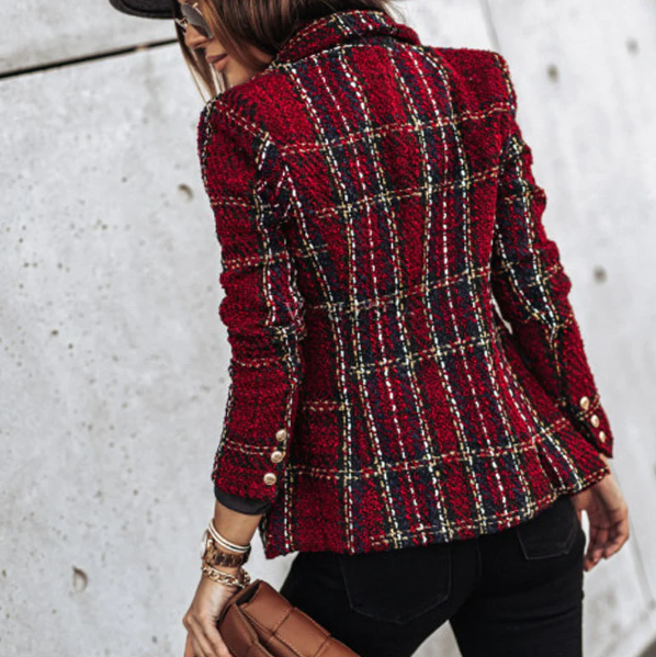 Nienke - Schicker Karierter Blazer