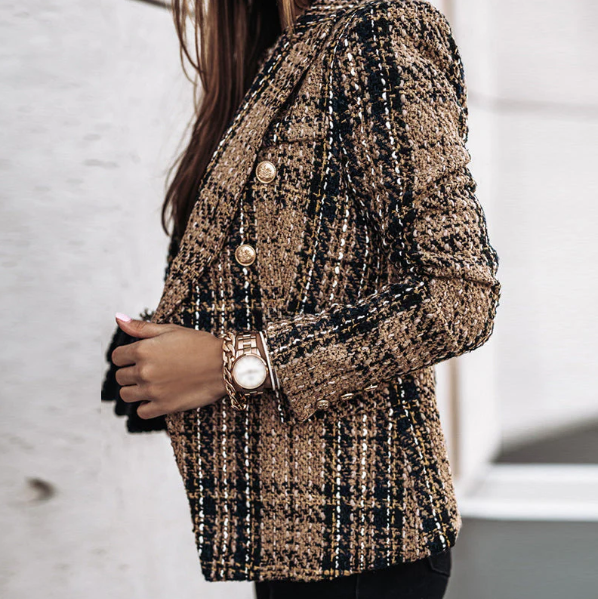 Nienke - Schicker Karierter Blazer