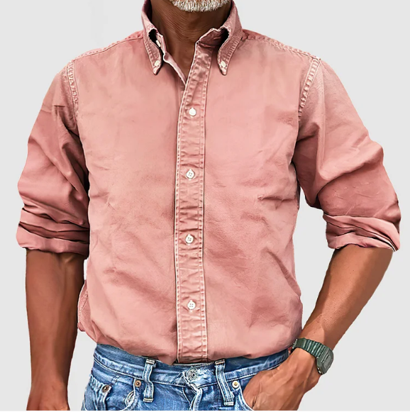 Premium Vintage Langarmhemd Umberto™ - ein Must-Have mit Stil!