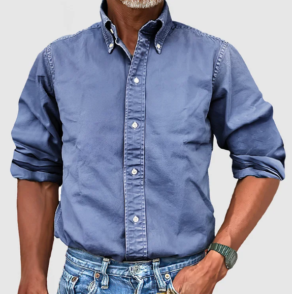 Premium Vintage Langarmhemd Umberto™ - ein Must-Have mit Stil!