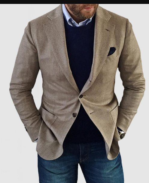 Benno - Herren-strickjacke mit lässigen knöpfen