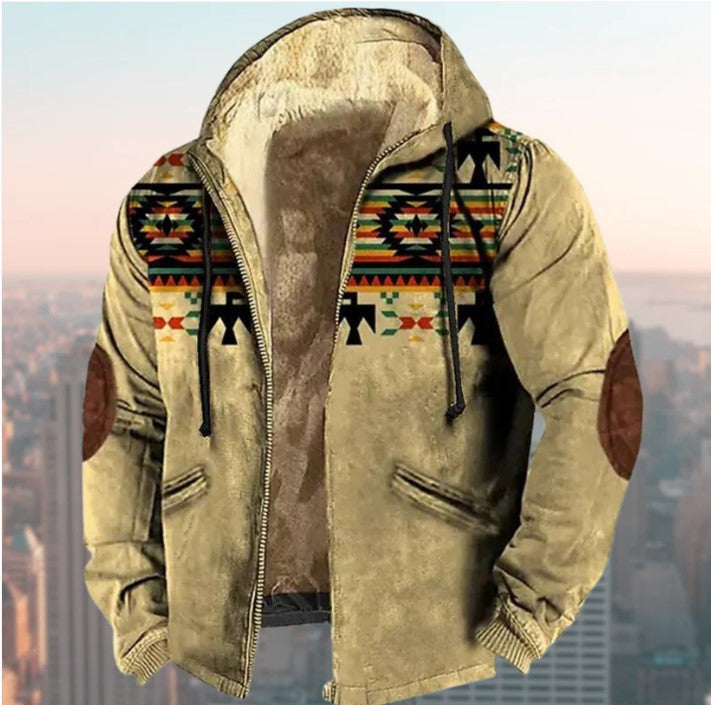 TribalTrend – Kapuzenjacke mit auffälligem Tribal-Print