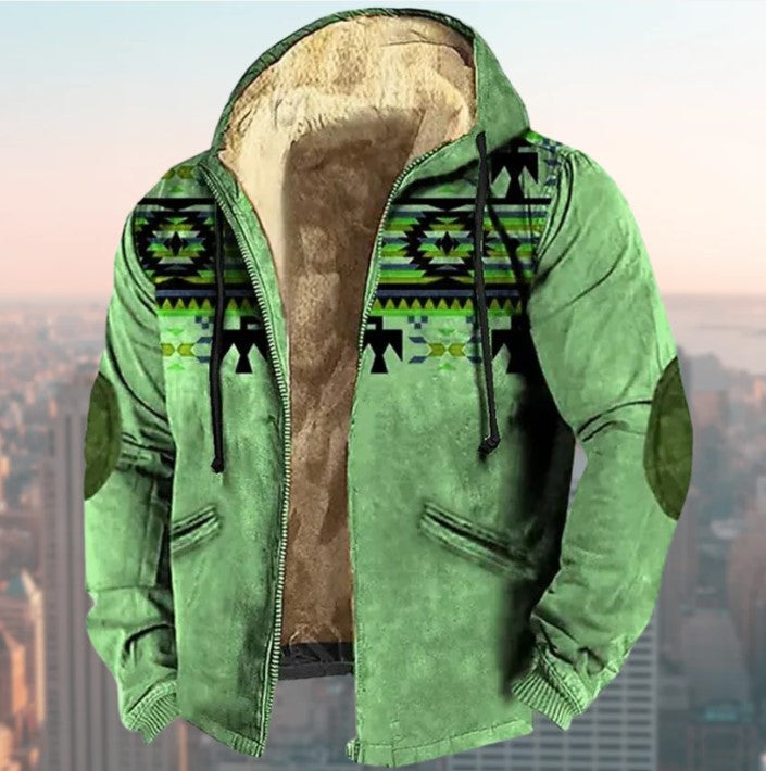 TribalTrend – Kapuzenjacke mit auffälligem Tribal-Print