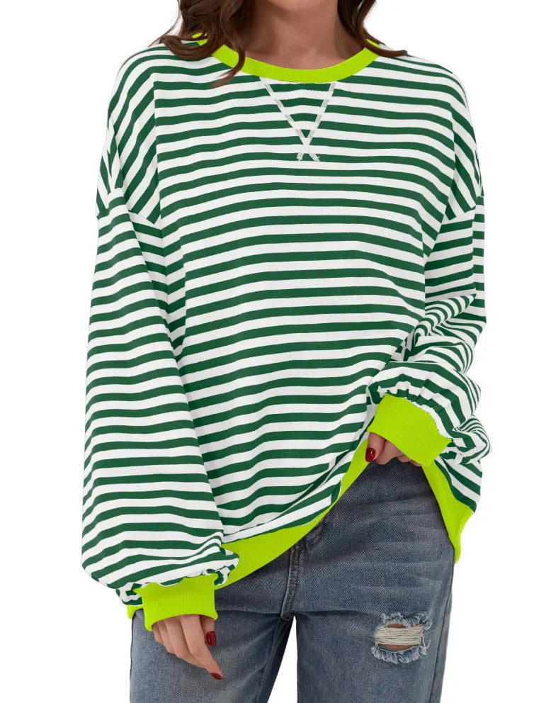 Chariz – Bequemer gestreifter Pullover