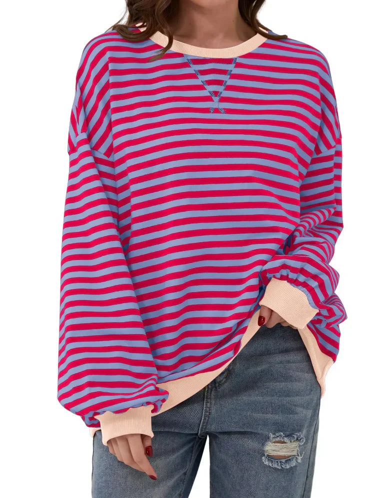 Chariz – Bequemer gestreifter Pullover