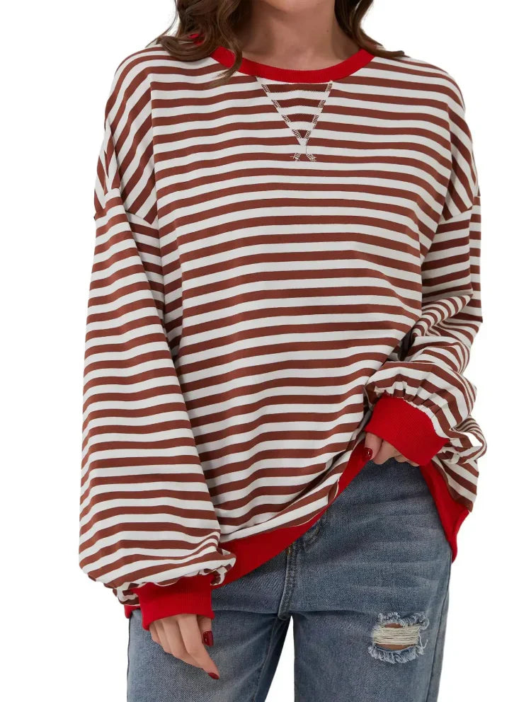 Chariz – Bequemer gestreifter Pullover