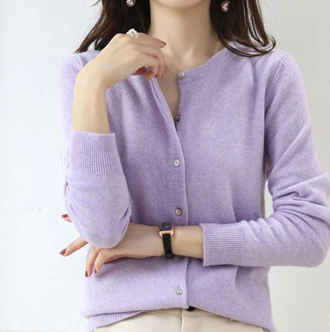 Evelyn – Dünne strickjacke für den frühling