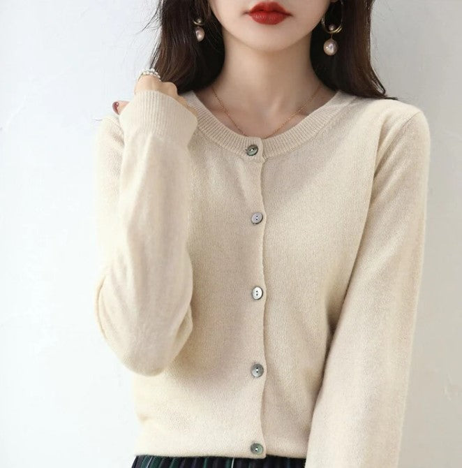 Evelyn – Dünne strickjacke für den frühling