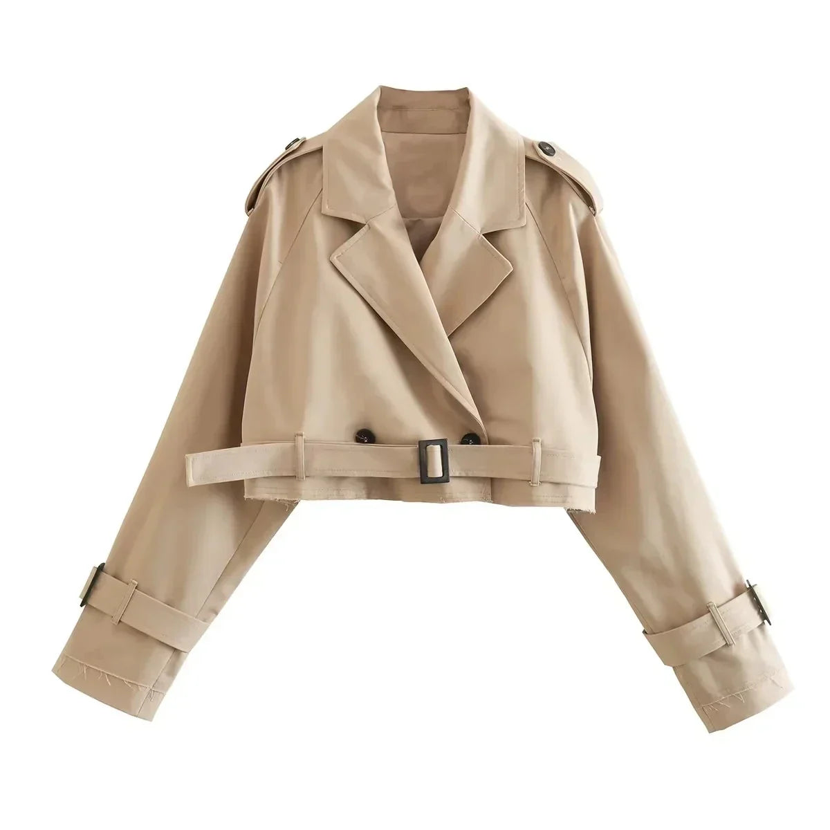 HimmelGlanz - Exklusive Cropped Trenchcoat Jacke für Damen