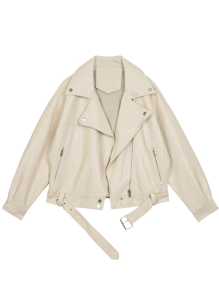 Rana - Übergroße Lederjacke