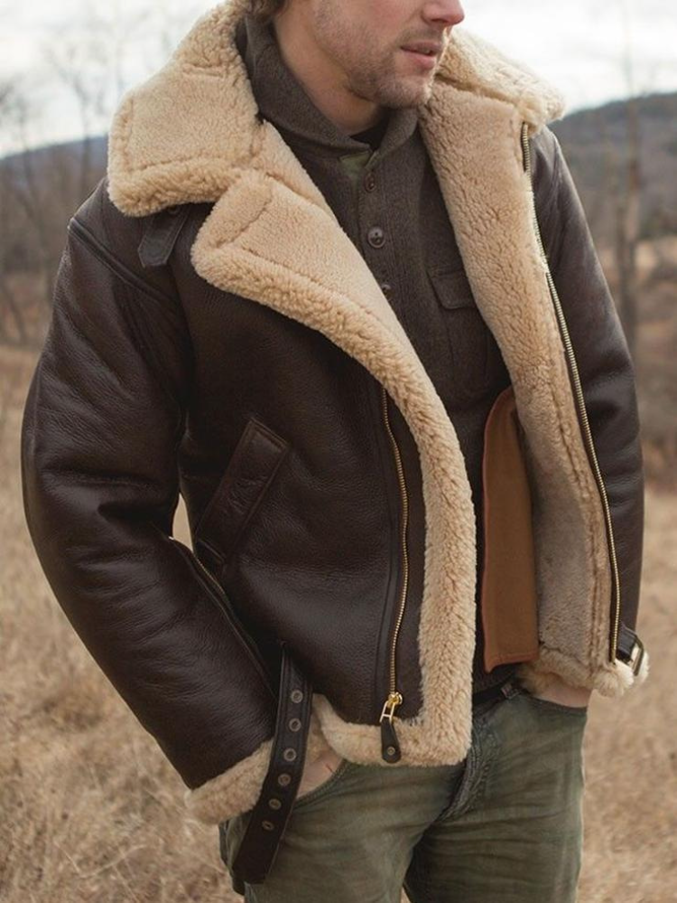 WinterLeather – Modische Winterlederjacke für Herren