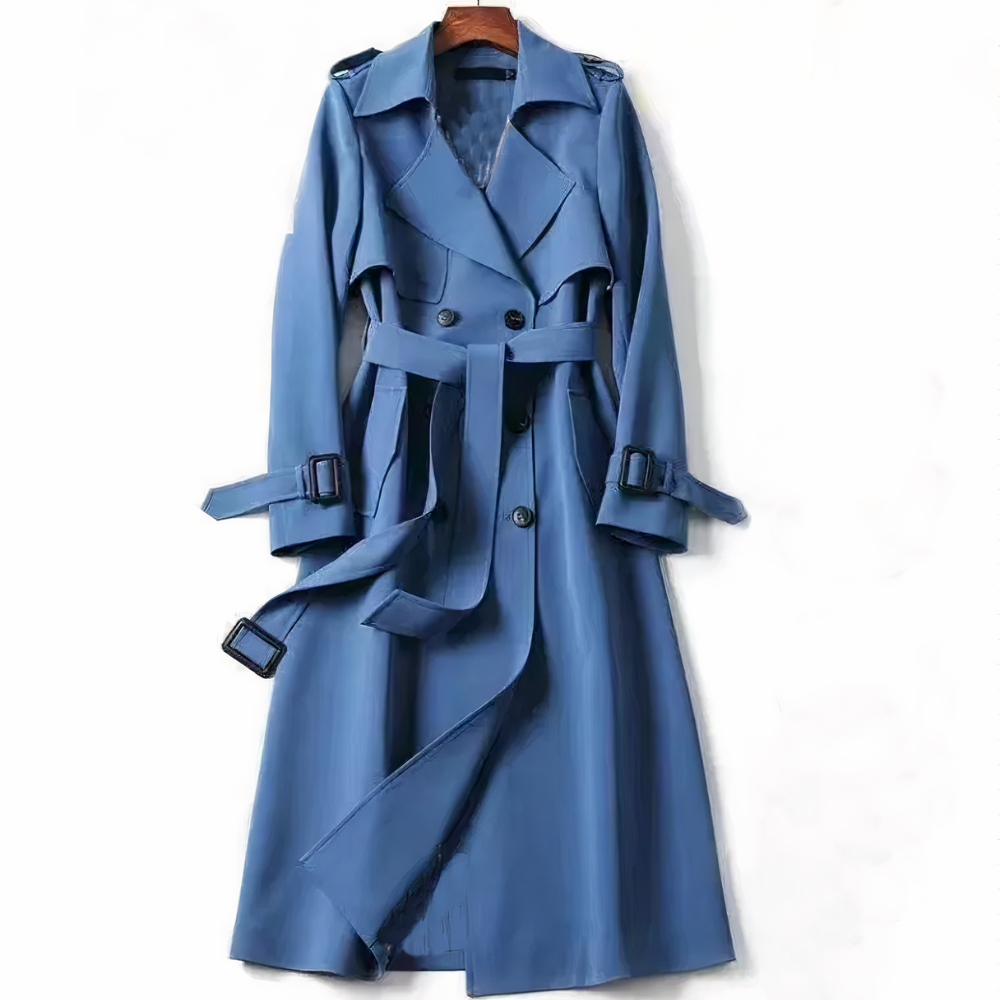 StilWelle - Überragender Knie-Trenchcoat mit Zeitloser Eleganz