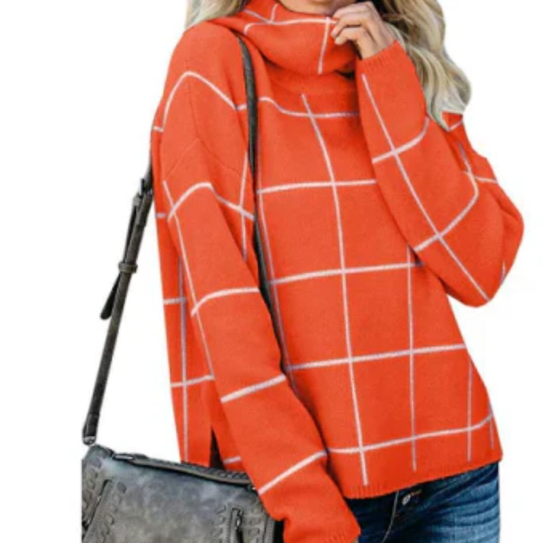 Yana | Damen Elegante Winter Pullover | Warme