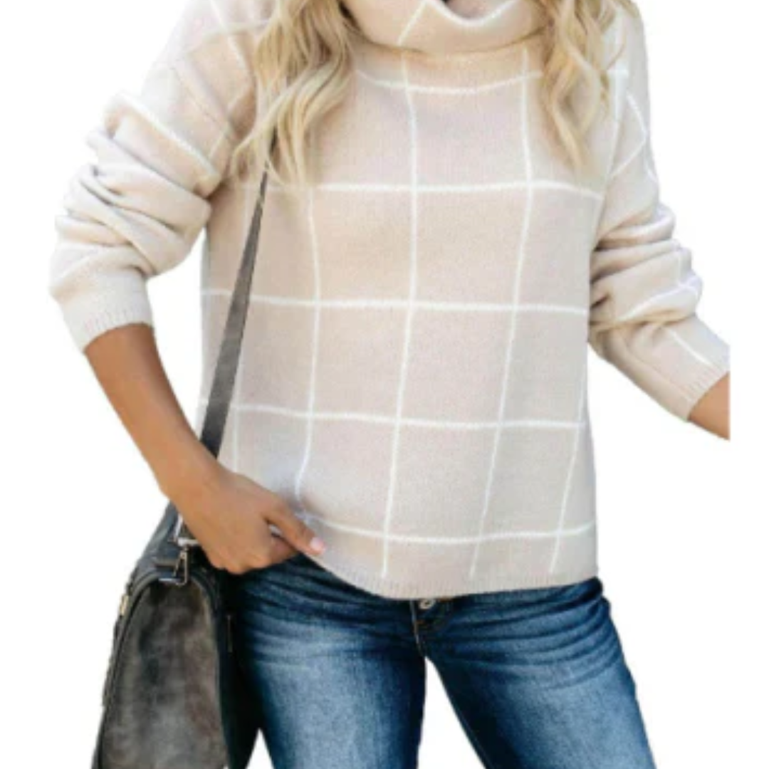 Yana | Damen Elegante Winter Pullover | Warme