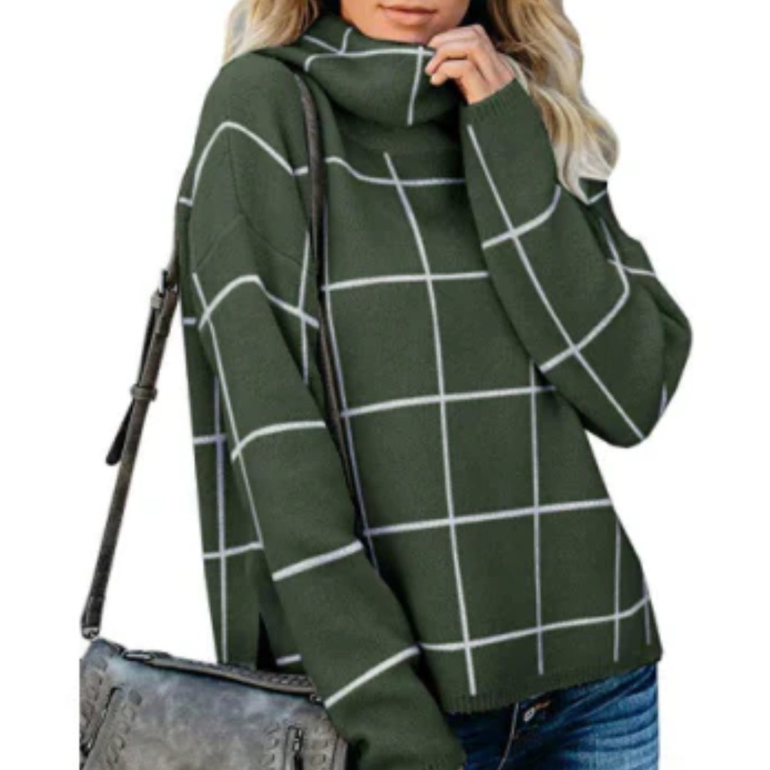 Yana | Damen Elegante Winter Pullover | Warme