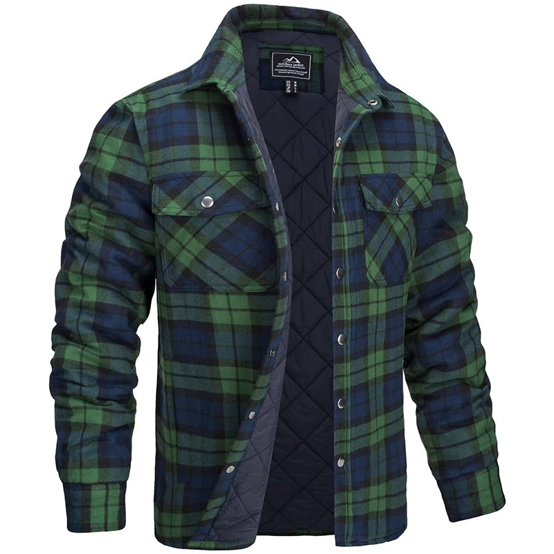 Darius - Herren Holzfällerjacke im karierten Design