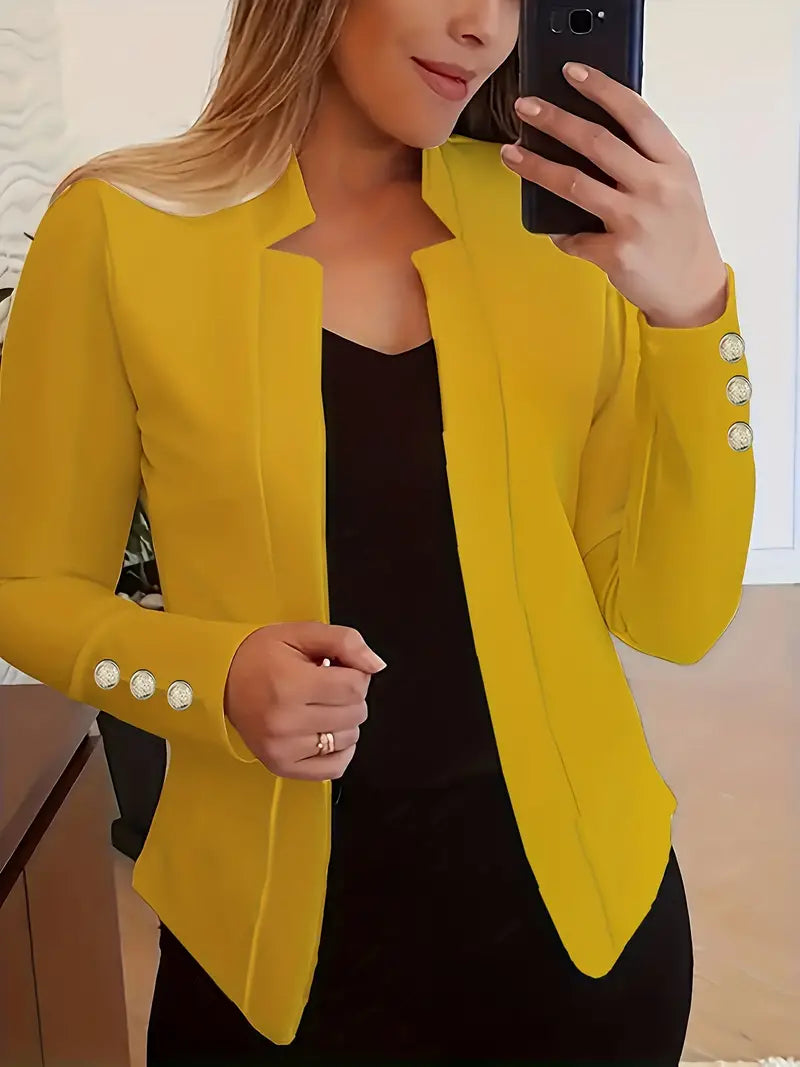 Emma – Langarmblazer mit offener vorderseite für den frühling